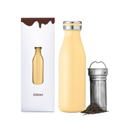 China PORTABLE Custom Logo Sport Stainless Steel Water Bottle Leakproof Vacuum Insulated With Straw Lid for sale