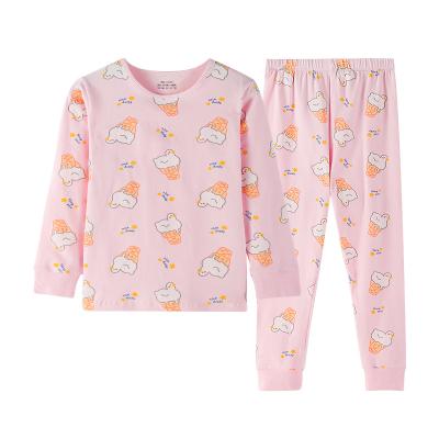 China High Quality Cotton Thermal Soft Long Sleeve Comfortable Breathable Kids Pajamas For Girls for sale