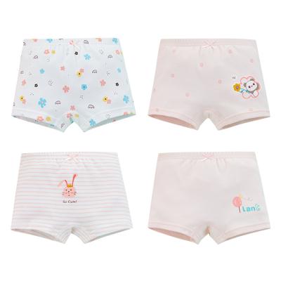 China Hot Selling Pure Cotton Breathable Soft Breathable Comfortable Boxers Kids Underwear For Girls for sale