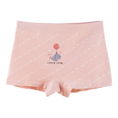 China Hot Selling Cotton Breathable Soft Breathable Comfortable Boxers Kids Underwear For Girls for sale