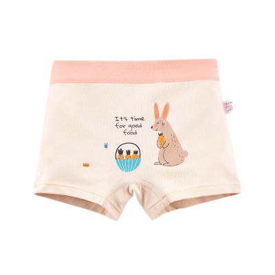 China Color Fade Proof High Quality Combed Soft Cute Cotton Boxers Kids Comfortable Underwear For Girls for sale