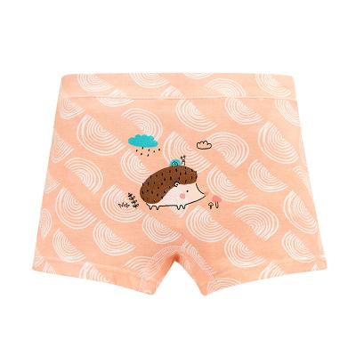 China Color Fade Proof China Suppliers Cotton Breathable Cartoon Cute Boxer Shorts Kids Underwear For Girls for sale