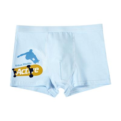 China Colored Fade Proof Hot Sale Casual Comfortable Breathable Cotton Boxers Kids Underwear Boys for sale