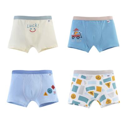 China Hot Selling Cartoon Comfortable Breathable Cotton Boxers Kids Underwear Boys for sale