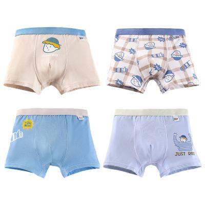 China Hot Sale Cotton Cartoon Breathable Boxers Kids Underwear For Boys for sale