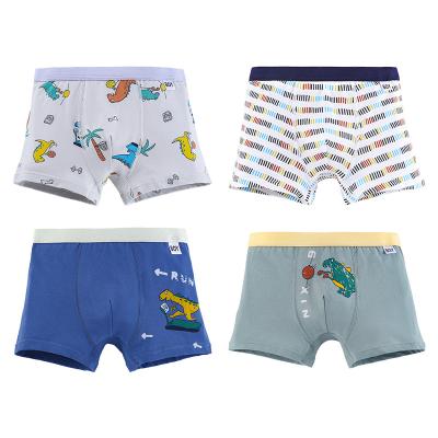 China Color Fade Proof High Quality Cotton Cartoon Breathable Comfortable Boxers Kids Boys Underwear for sale