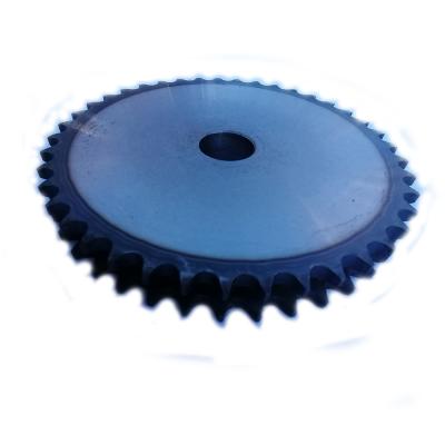 China Customized Bored Sprocket Wear Resistant Transmission Harden C45 Tooth Stainless Steel Drive Chain Single Idler Gear Rack Double Sprocket for sale