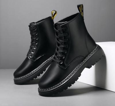 China Trend 2021 fashion autumn and winter new Martin boots men's leather boots for sale