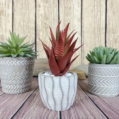 China American Style Simulation succulent potted ceramic flower pots cement flower pots production and wholesale new succulent bonsai decorations for sale