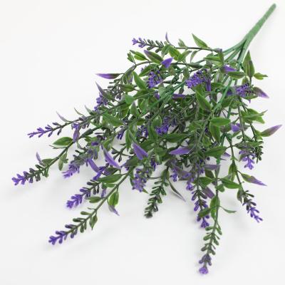 China Party Spot artificial lavender simulation flower home display plastic flower interior decoration for sale