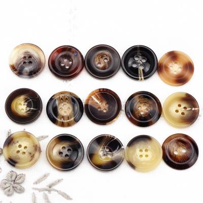 China Viable Manufacturers Wholesale Resin Model Buttons Four-eye Buttons Suit Pants Jacket Buttons for sale