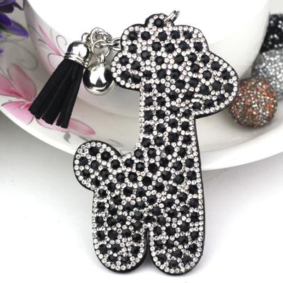 China Factory fashion related products game related products giraffe cartoon giraffe key chain custom bag accessories Korean pendant key chain for sale