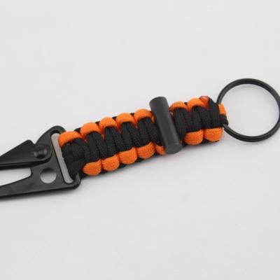 China The related game 2021 products mountaineering key chain sliver buckle eagle key chain outdoor nylon hook key chain for sale