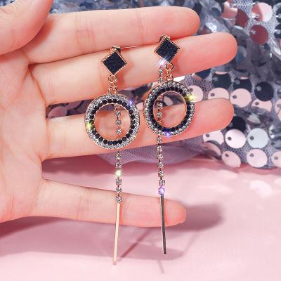 China S925 fashion pin earrings retro fashion Korean silver non long tassel stud earrings female for sale