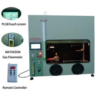 China 50W 500W Mitsubishi PLC Plastic Vertical Horizontal Flammability Tester UL94 Fire Chamber for sale