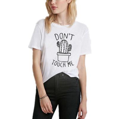 China white Anti-wrinkle t-shirt women with your own logo custom women t-shirt for sport casual wear for sale