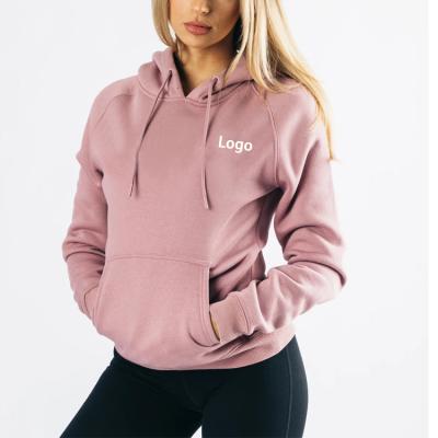 China bulk Anti-wrinkle women heavy pullover hoodie custom logo women hoodies for printing for sale