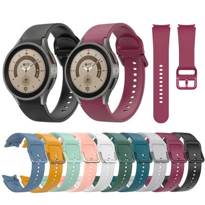 Chine 10 couleurs bandes de silicone de remplacement de la ceinture pour 44mm 40mm Samsung GaLaxy Watch 5 à vendre