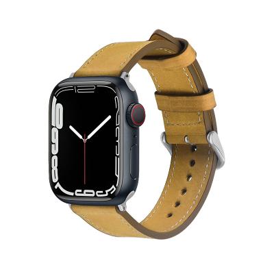 Китай Apple Watch Leather Look Band Браслет для 38 мм 40 мм 42 мм 44 мм Серия 7 6 SE 5 4 3 2 1 продается