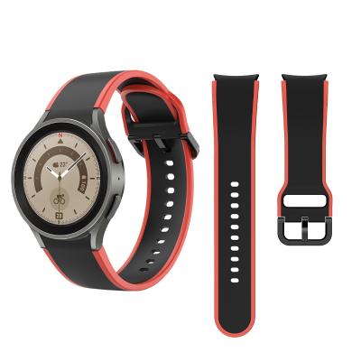 China Double Face Silicone Watchband for Samsung Galaxy Watch 5 40mm 44mm 3-7 Days Delivery for sale