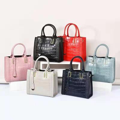 China Wholesale Newest China Simple Ladies 100% Tote Fashion Handbags Shoulder Genuine Leather Shoulder Bag For Women for sale