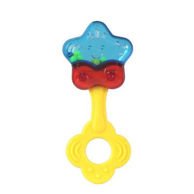 China Factory Wholesale Plastic 3-12 Months Infant Plastic Rattles Star Shape Toy Baby Teether Rattle Educational Toys for sale