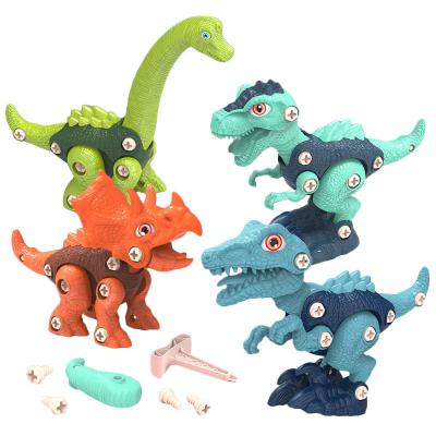 China 2021 hot selling children educational disassemble dinosaur toys kids assembly the dinosaur toys disassembly diy toy 17*20*8cm for sale