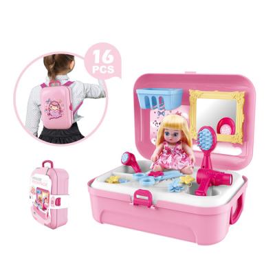 China Factory Price Kid Make To Pretend Play Toy Girls Makeup Dress Games Dresser Toys 24*18*22.5cm for sale