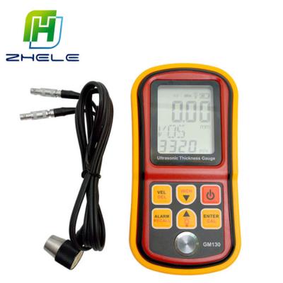 China Low Price 1.0~300mm Ultrasonic Thickness Meter With 4 LCD Display GM130 Digital Ultrasonic Thickness Gauge Tester GM130 for sale