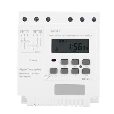 China 380V Three Phase Time Switch Timer Aeration Fan Pump Time Switch KG317T KG316T High Power Controller for sale