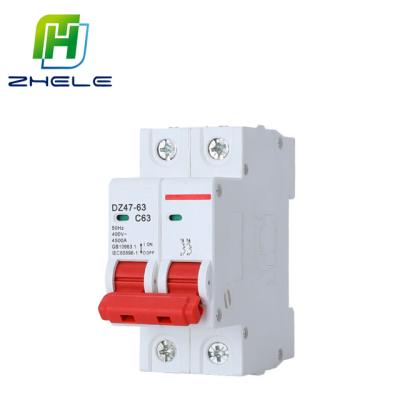 China MCB Miniature Circuit Breaker 2P 6A-63A, Used In Electrical Equipment 4500 for sale