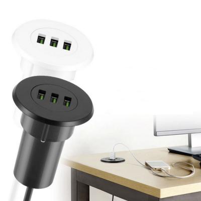 China 5V 3.1A Residential / General Purpose Office Recessed Multi Port USB Charger, Sofa End Table Hidden USB Charger, Quick Charging for Phone and Table PC for sale