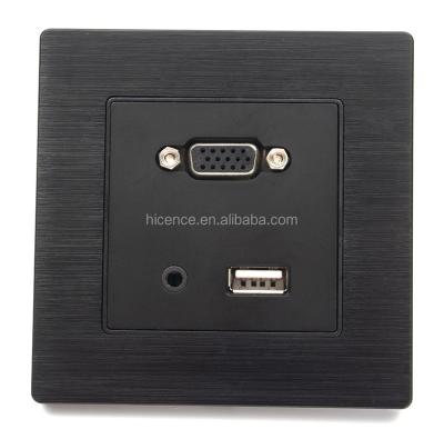 China Multi Functional Hotel Hotel Media Hub VGA USB Wall Socket for sale