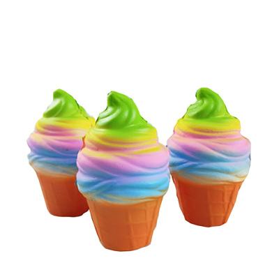 China Eco-friendly Material Factory Wholesale Squishy Toys Squishy Pu New Squishy Kawaii Ice Cream Slow Rising Soft Squishy Toy for sale