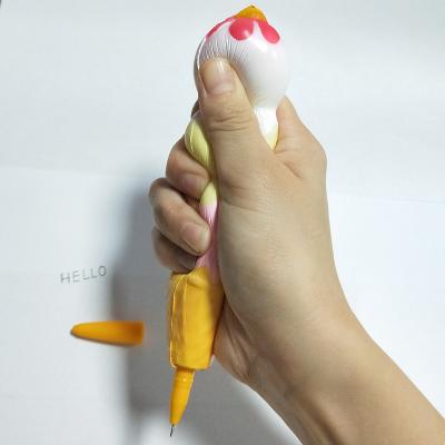 China New Promotioal Gifts Normal Squishy Pens Office Stationary Soft Pen Cover Squeeze Stress Reliever PU Foam Pencil Cover for sale