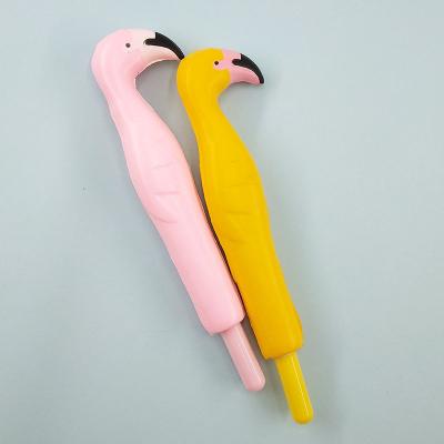 China New Normal Hot Cute Animal Flamingo Creative Squishy Pens School Office Foam Cover Stress Reliever Stationary Pens for sale