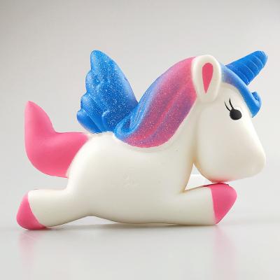 China As Picture / As Your New Unicorn Horse Squishy Toys Factory Condition PU Foam Squeeze Slow Rising Squishy Animal for sale