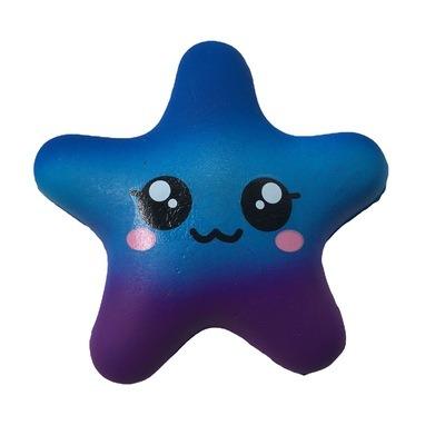 China As Picture New Star Fish PU Foam Half Smile Face Ball Cute Anti Stress Decompression Toy Squishy Toy Decoration Toy for sale