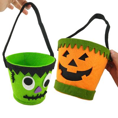 China As Picture Halloween Decorations Bucket 2021 For Kids Trick Or Treat Bags Candy Gift Basket Suits Props Children Tote for sale