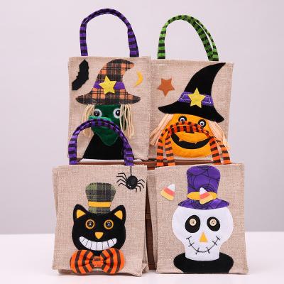 China As Picture Wholesale Halloween 2021 Costume Trick or Treat Bag Tote Sack Candy Bag Decorations Gift For Kids Children for sale