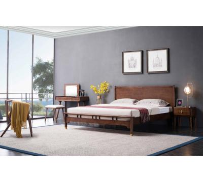 China Solid Wood Fine Quality Furniture Designer Bed Comfort Set Wooden Single Bed for sale