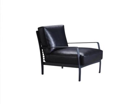 China High Density Set Black Cotton+Carbon Steel Sand Frame High Density Set Black Leather Office Variable Cotton Color Leisure Chair for sale