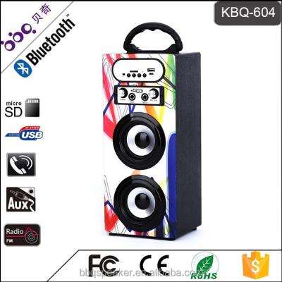 China BBQ KBQ-604 10W 1200mAh Battery Dual Mini Portable Karaoke Player Bluetooth Karaoke Speaker System 3 Inch Subwoofer for sale