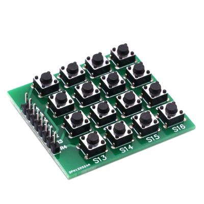 China Standard 8pin 4x4 4*4 Matrix 16 Keys Button Keypad Keypad Breadboard Mcu Module For Arduino Diy Kit for sale