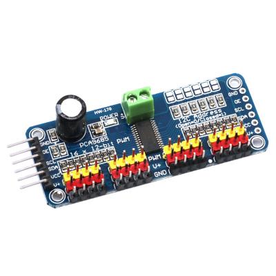 China Other 16 Channel 12 Bit PWM/Servo Driver-I2C Interface PCA9685 Pi Module Servo Shield Module Board for sale