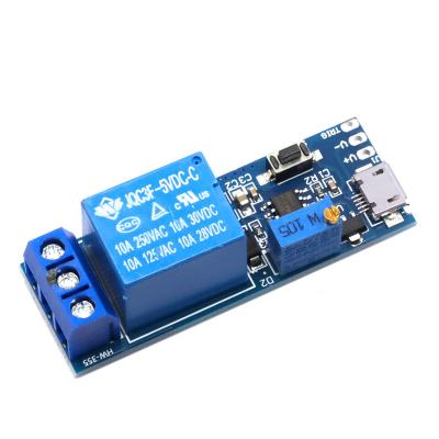 China Other Electronics 5V-30V USB Smart Micro Power Delay Relay Timer Control Module Adjustable Trigger Delay Switch for sale