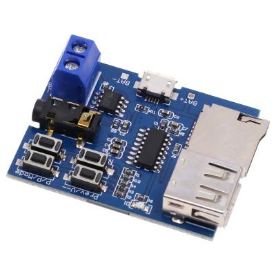 China Free Shipping Card TF Card U Disk MP3 Format Decoder Board Module Amplifier Decoding Audio Player for sale