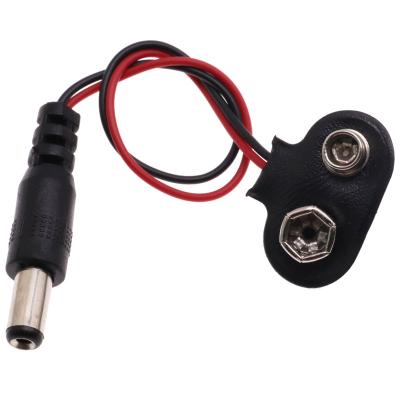 China DC 9V Battery Power Cable Socket Clip Clip Standard Barrel Jack Connector for Arduino r3 Mega2560 DIY for sale