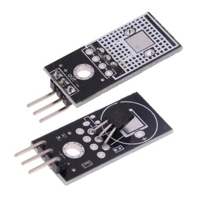 China 18B20 DS18B20 Digital Signal Output Temperature Measurement Module Panel Detection Sensor DC 5V Dupont Standard Wire for sale