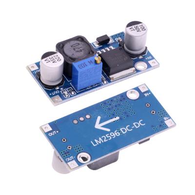 China DIP 1PCS DC-DC Buck Converter Step Down Module 24V 12V 5V 3V 3A LM2596 Power Supply Output 1.25V-30V 21.4*43.5*12.1MM for sale